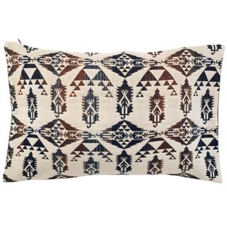 printed cushion with white background