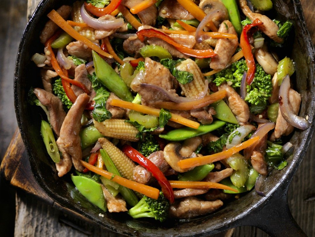 Pork stir-fry