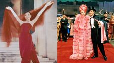 L-Audrey Hepburn in Funny Face, R-Shirley MacLaine from What a Way to Go!
