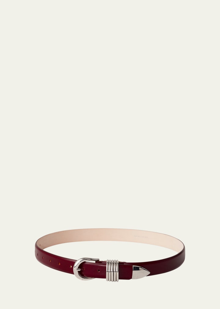 Hollyhock Leather Belt