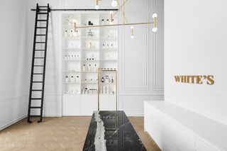 White's laundry service flagship in Montreal, Canada, deisgned by Ivystudio