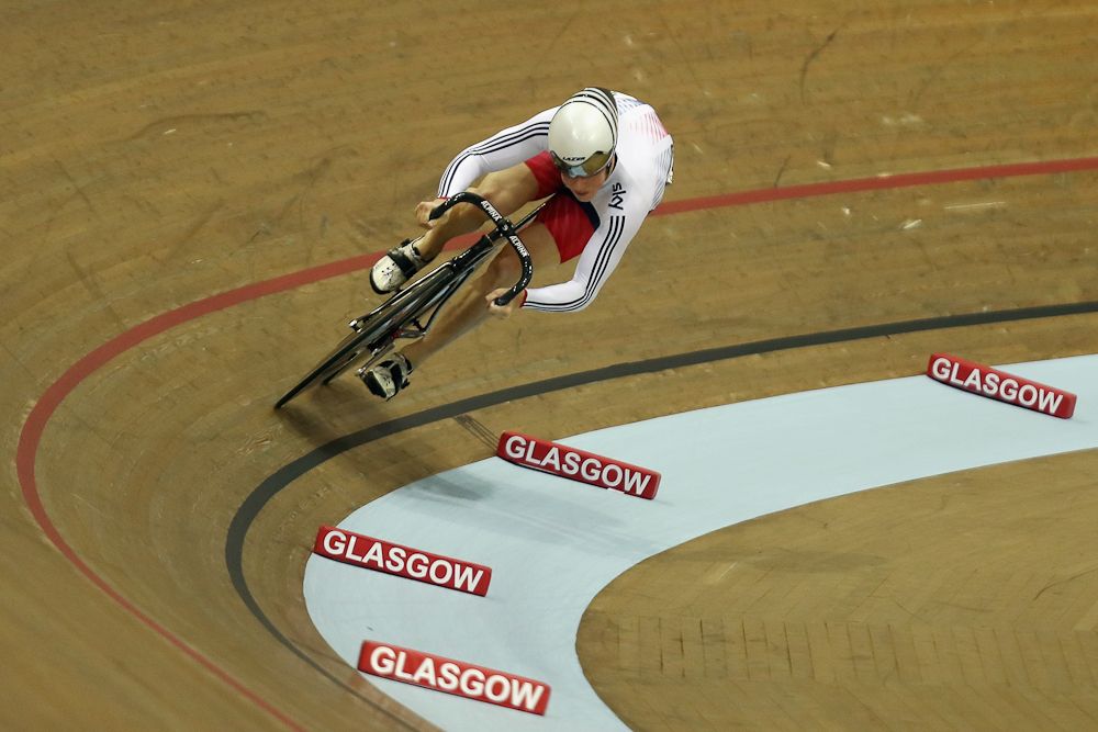 Joe Truman of Great Britain in action during qualifying for the Men's Sprint