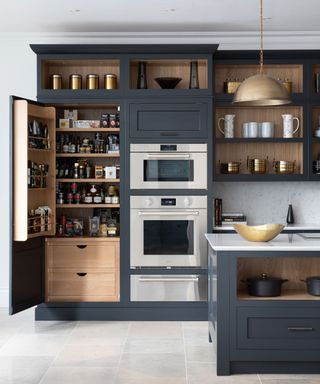 Chef's kitchen with pantry storage