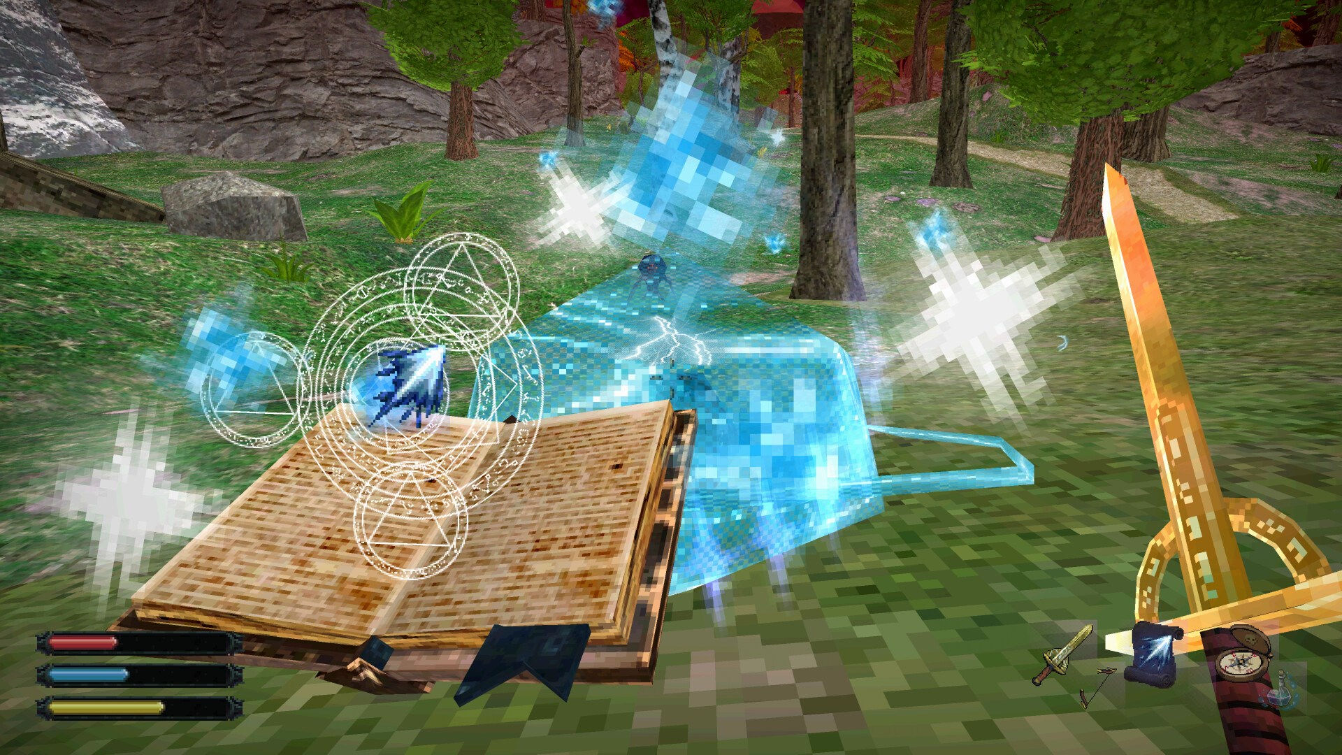 Dread Delusion screenshots showing floating islands, arcane magic, and unsightly enemies.