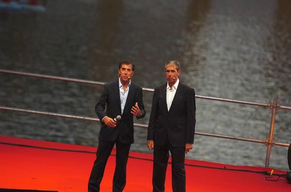Pedro Delgado was on hand for the teams presentation.
