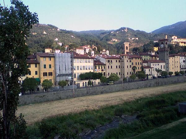 View from the hospital window in the Pescia municipal hotel.