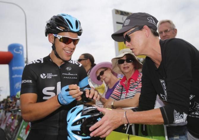 Richie Porte (Sky) before the start