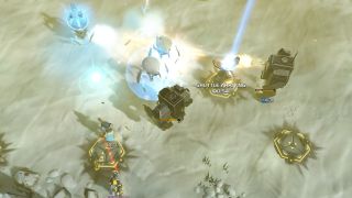 Helldivers gameplay screenshot showing Illuminate enemies