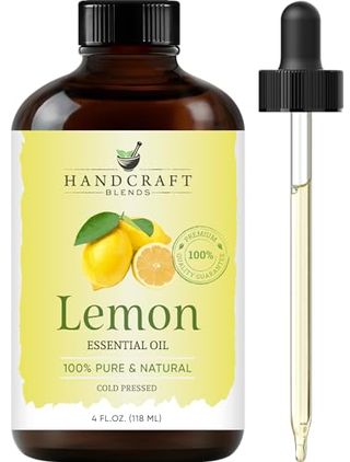 Lemon Essential Oil - Huge 4 Fl Oz - 100% Pure and Natural - Premium Grade Essential Oil for Diffuser and Aromatherapy