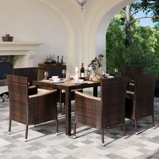 Autymn 6 - Person Outdoor Dining Set with Cushions