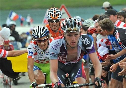 Jurgen Van de Broeck (Silence-Lotto) leads the breakaway.