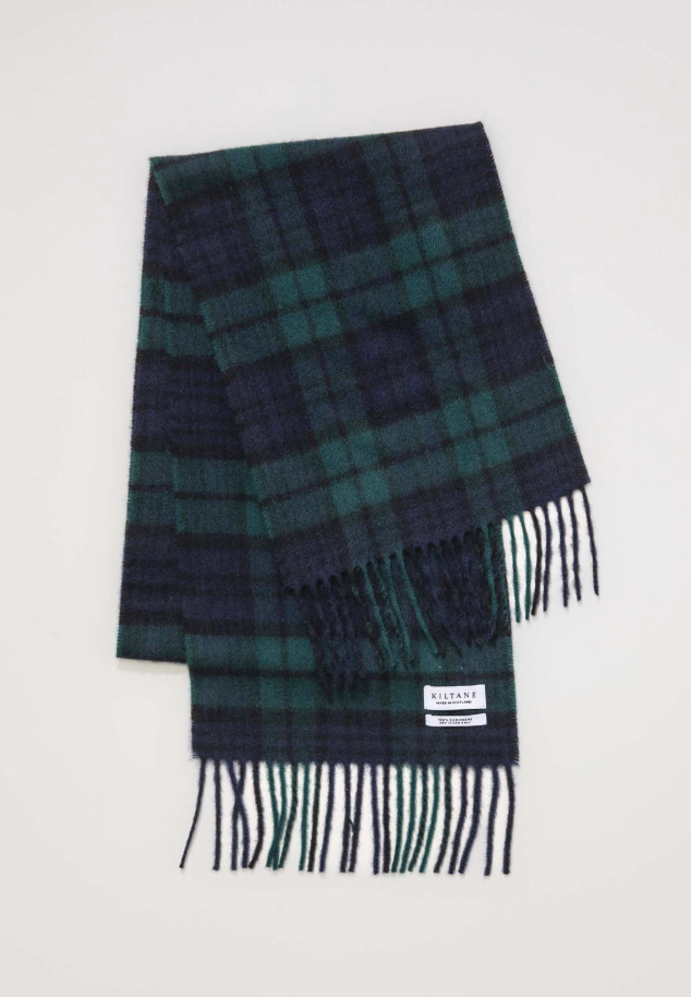 Black watch plaid scarf