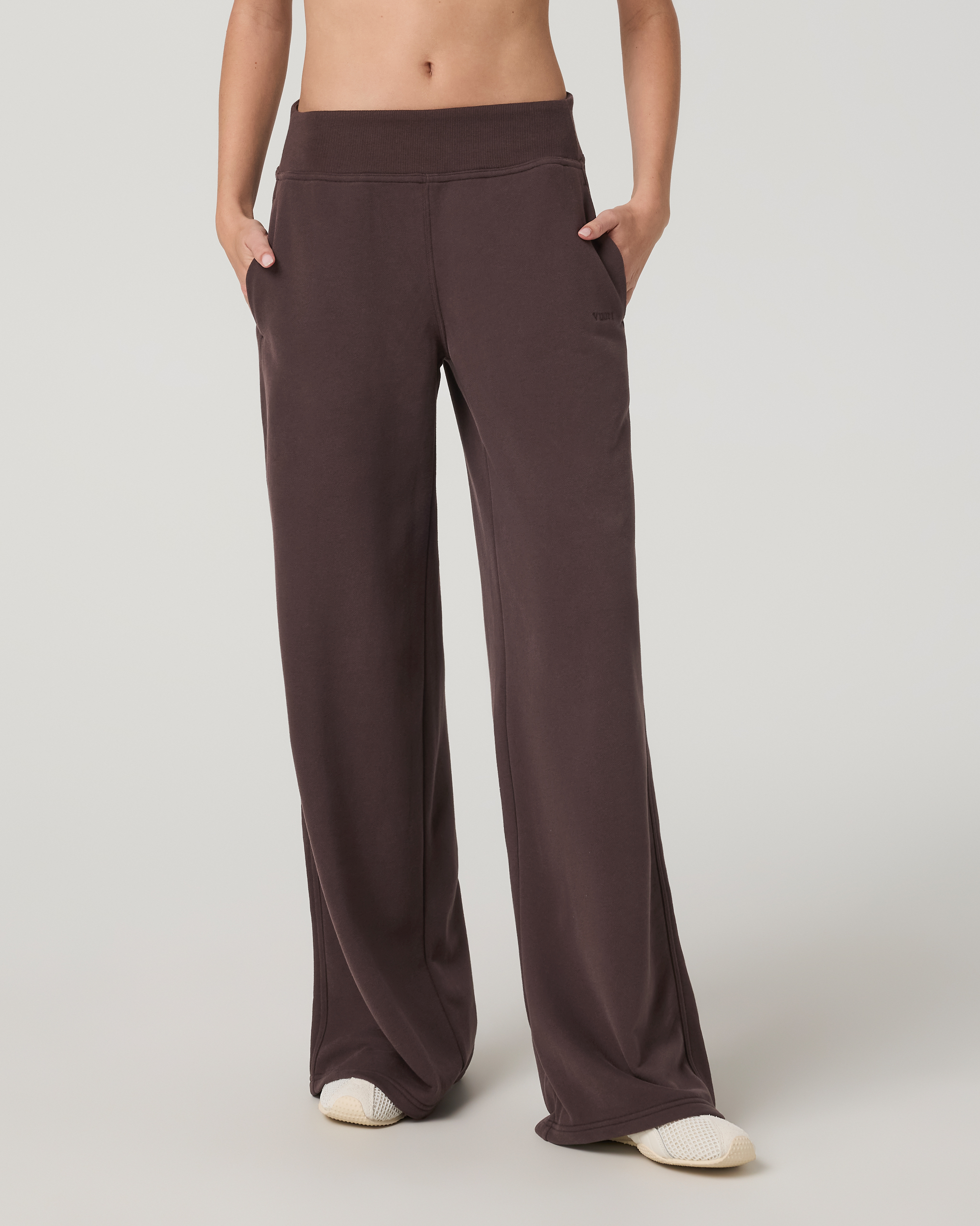 Sedona Midrise Wideleg Sweatpant - French Roast - Xxs