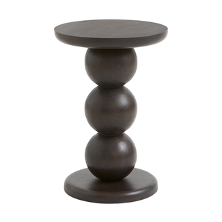 A bobbin style wood side table