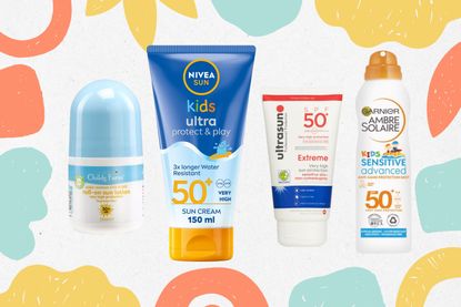 A selection of four of the items featured in our roundup of the best sun creams 