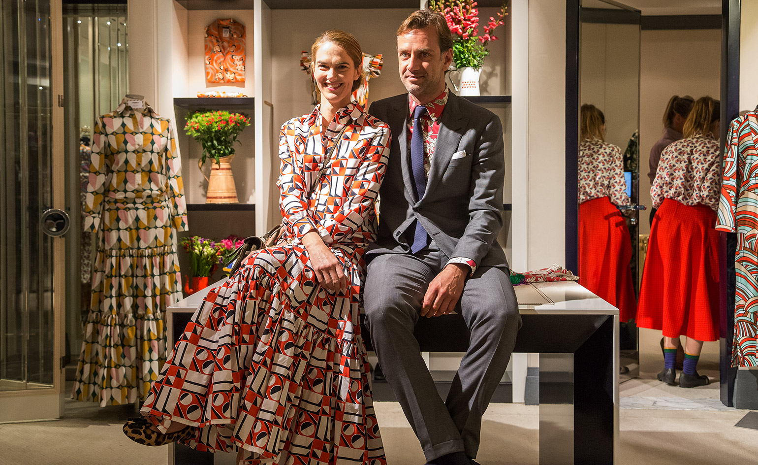 JJ Martin and Guglielmo Miani, president of Larusmiani. 