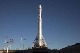 SpaceX Falcon 9 Rocket on the Pad