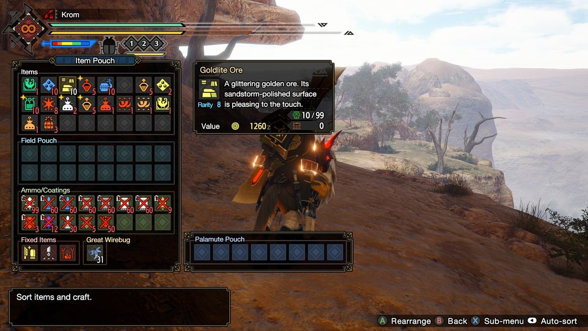 Monster Hunter Rise: Sunbreak Goldlite Ore