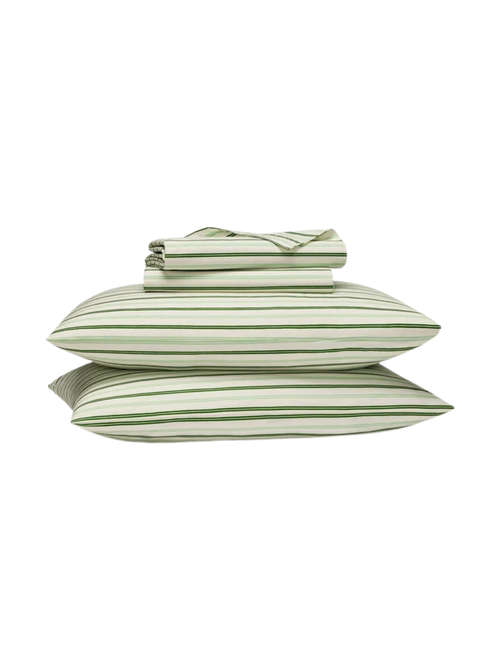 Classic Percale Core Sheet Set in Tree Top Tandem Stripe