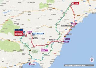 Vuelta a Espana 2017 stage 11 map