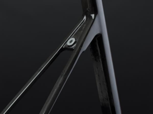 Seat stay cross-sections are greatly reduced in size relative to the SLC01 for a presumably softer ride.