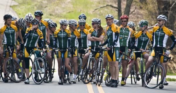 The Lees McRae College cycling team