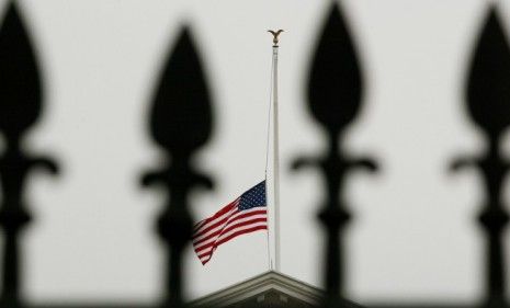 As global media outlets weigh in on Gabrielle Gifford&amp;#039;s heroism and gun reform, flags fly at half mast in the U.S. capital. 