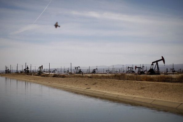 Gas and oil being extracted using hydraulic fracturing in California. 