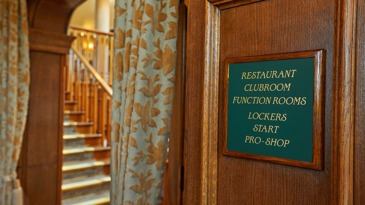 Clubhouse signage
