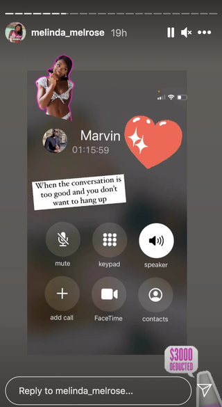 Melinda & Marvin Phone Call Instagram Post