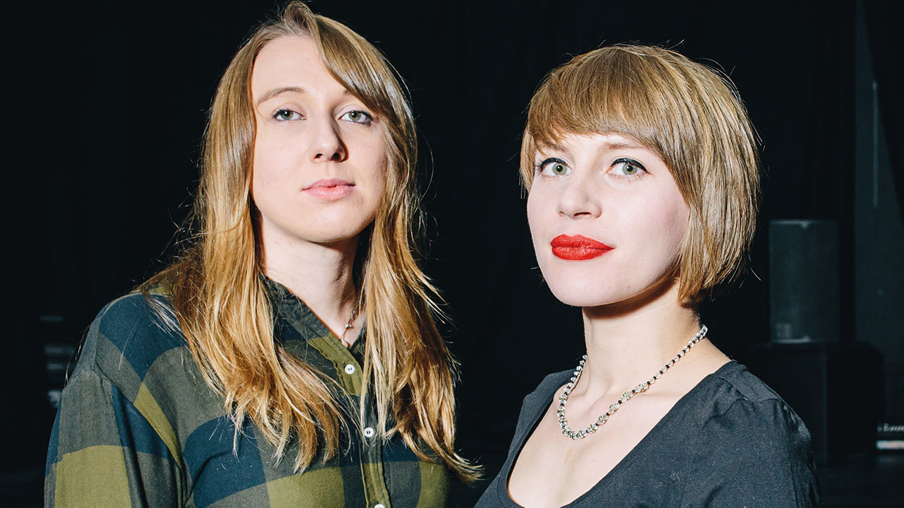 A portrait of Employed To Serve’s Justine Jones and Rolo Tomassi’s Eva Spence