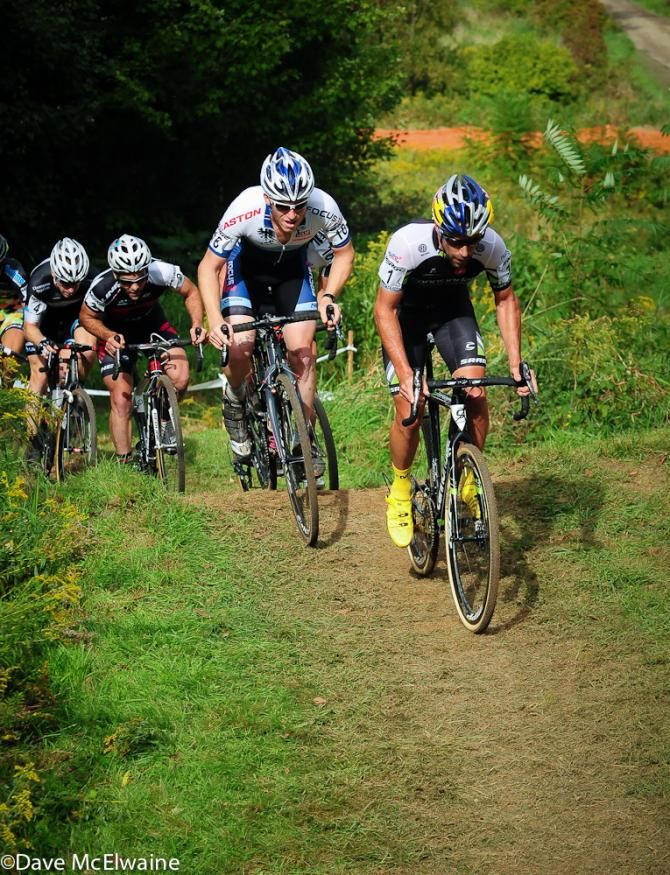 Tim Johnson (Cannondale Cyclocross World/Pony Shop) leading up the new set of steep climbs