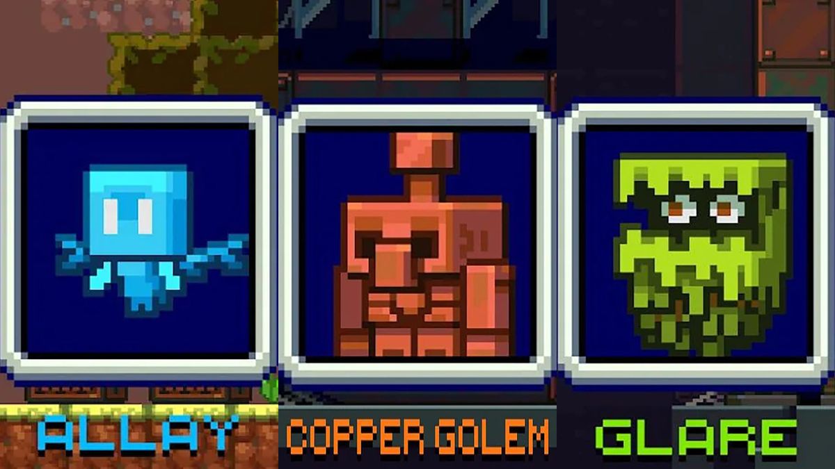 Minecraft Mob Vote 2021 vote for Allay, Copper Golem, or Glare