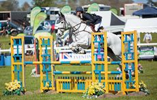 Bouncer showjumping at Kelsall Hill
