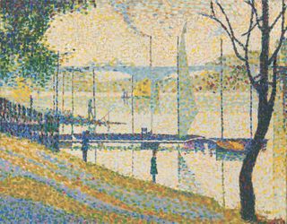 Copy after ‘Le Pont de Courbevoie’ by Georges Seurat, 1959, by Bridget Riley