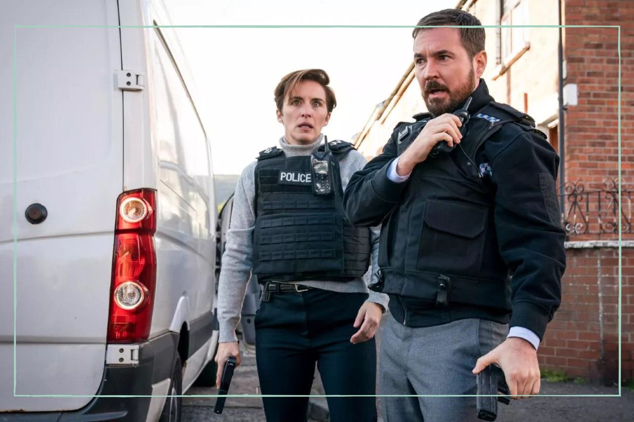 Vicky McClure and Martin Compston on set of Line of Duty