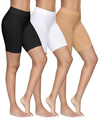 Yadifen 3 Pack Anti Chafing Shorts Womens Chub Rub Shorts Safety Shorts Seamless Lycra Shorts Ladies Boxer Shorts for Under Dresses Yoga Running Sports Leggings 3xl