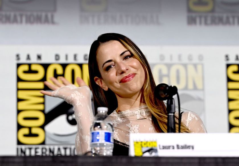 Laura Bailey at Comic-Con in 2023.