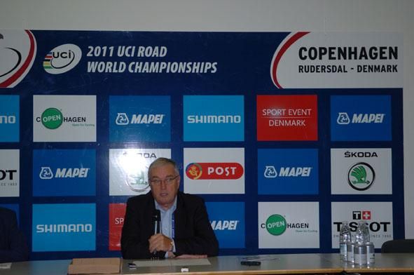 UCI president Pat McQuaid.