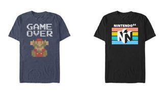 Photos of Nintendo designed shirts