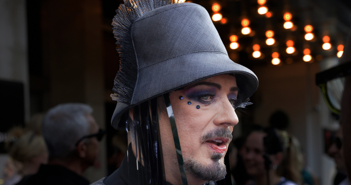 Boy George attends the British LGBT Awards 2026 at Marriott Hotel Grosvenor Square on May 28, 2026 in London, England