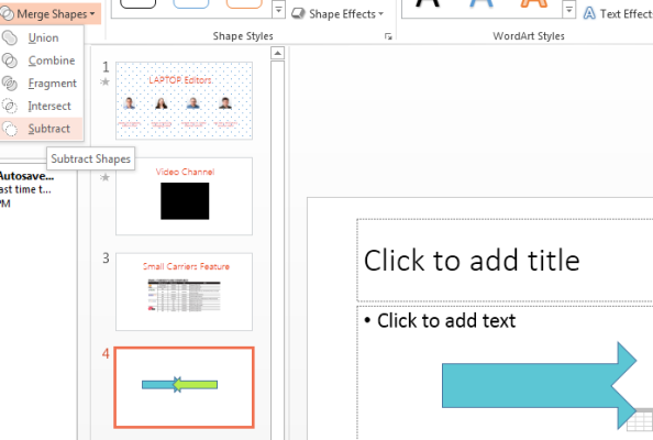 How to Merge Shapes in PowerPoint 2013 | Laptop Mag