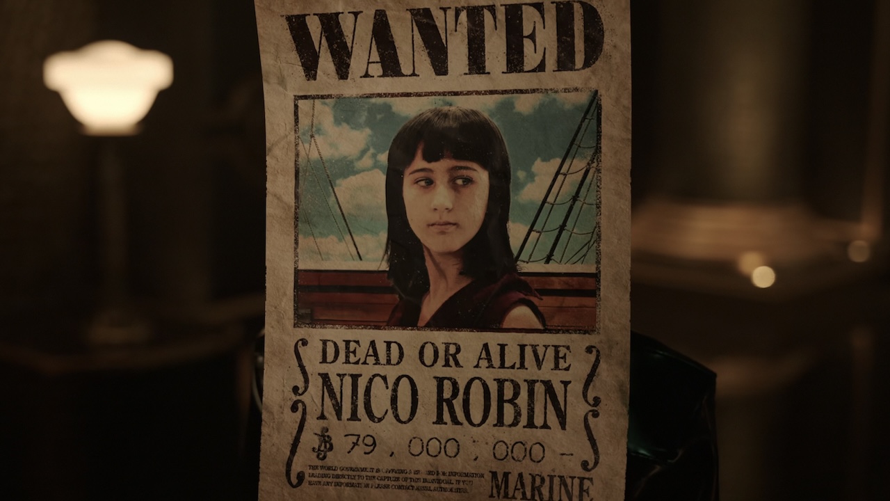 ワンピースの子供ニコ・ロビンの指名手配ポスター