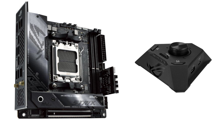 ROG Strix X670E-I Gaming WiFi motherboard and controller