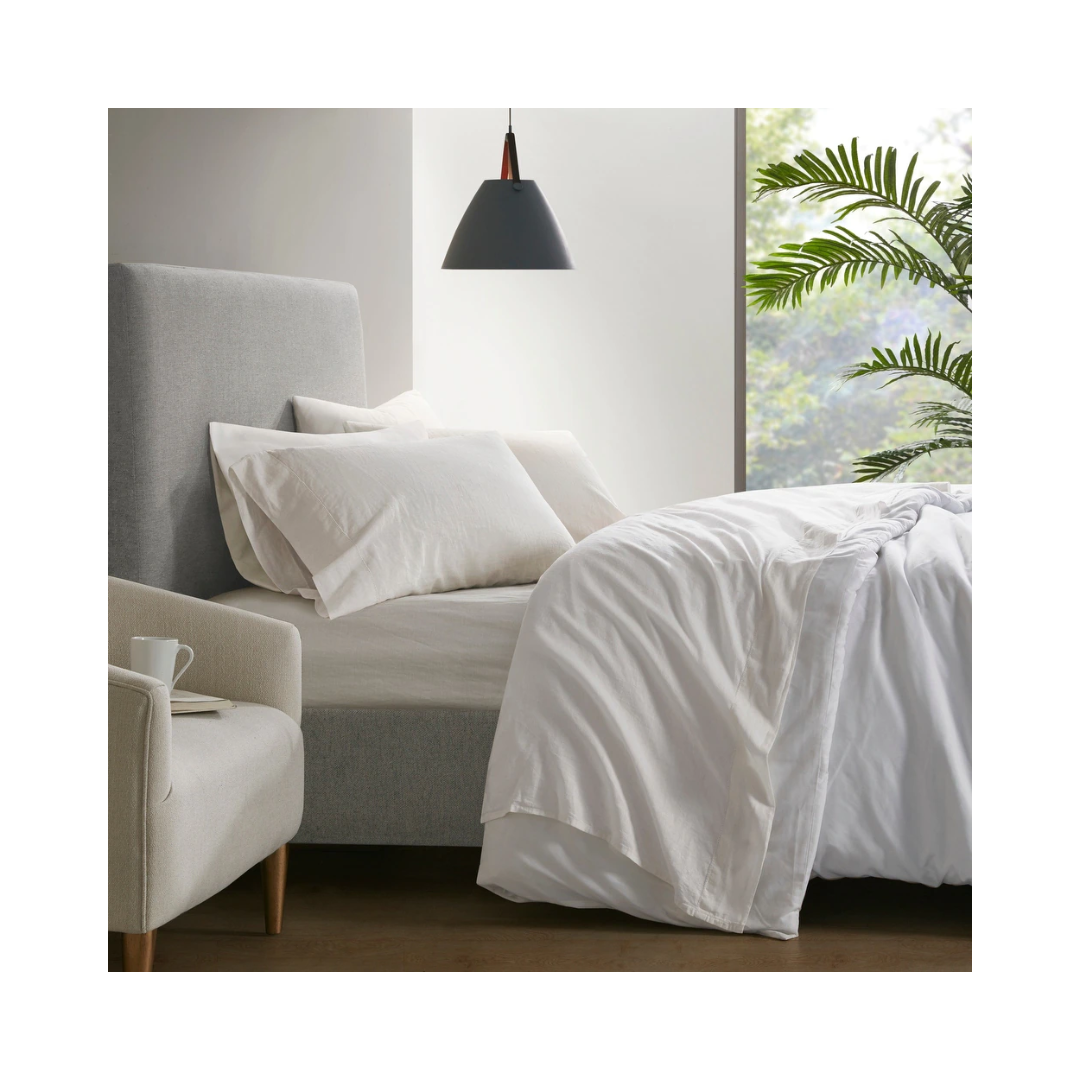 ivory bedding linen set
