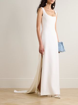 GALVAN, Fiorentina Draped Satin Gown