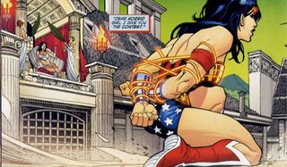 Wonder Woman bounds wrists