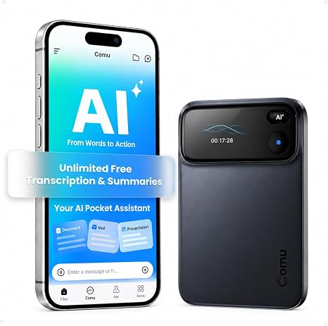 Phone and audio transcribing device