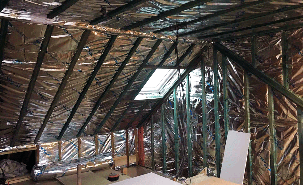 insulation added in the loft