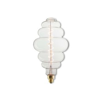 Oversized Bee Hive Clear Led Edison Bulb, 60 Watt Equivalent, E26 Dimmable 2200k